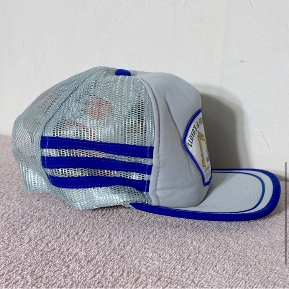 Vintage Grey Blue Lloyd’s &. Frank’s Backhoe Athabasca Mesh Back Trucker Hat - Picture 7 of 11